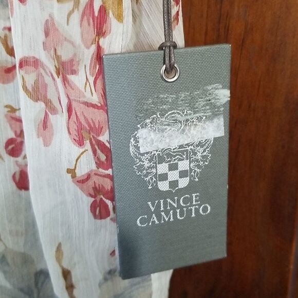 Vince Camuto sheer floral tunic top - Picture 10 of 12